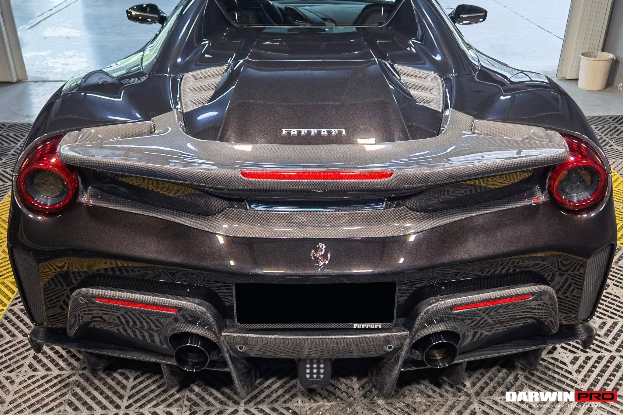 2015 - 2020 Ferrari 488 Spyder Pista Style Rear Bumper & Wing