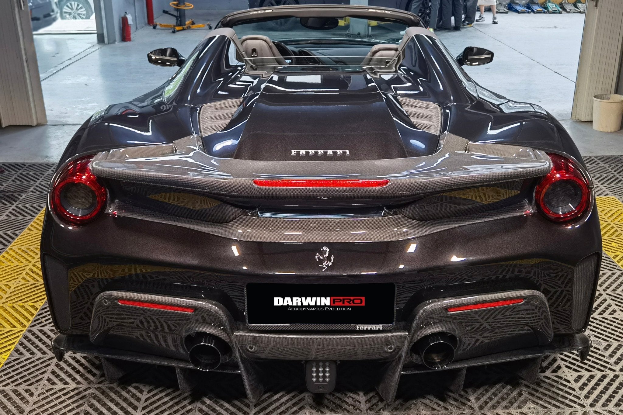 2015 - 2020 Ferrari 488 Spyder Pista Style Rear Bumper & Wing