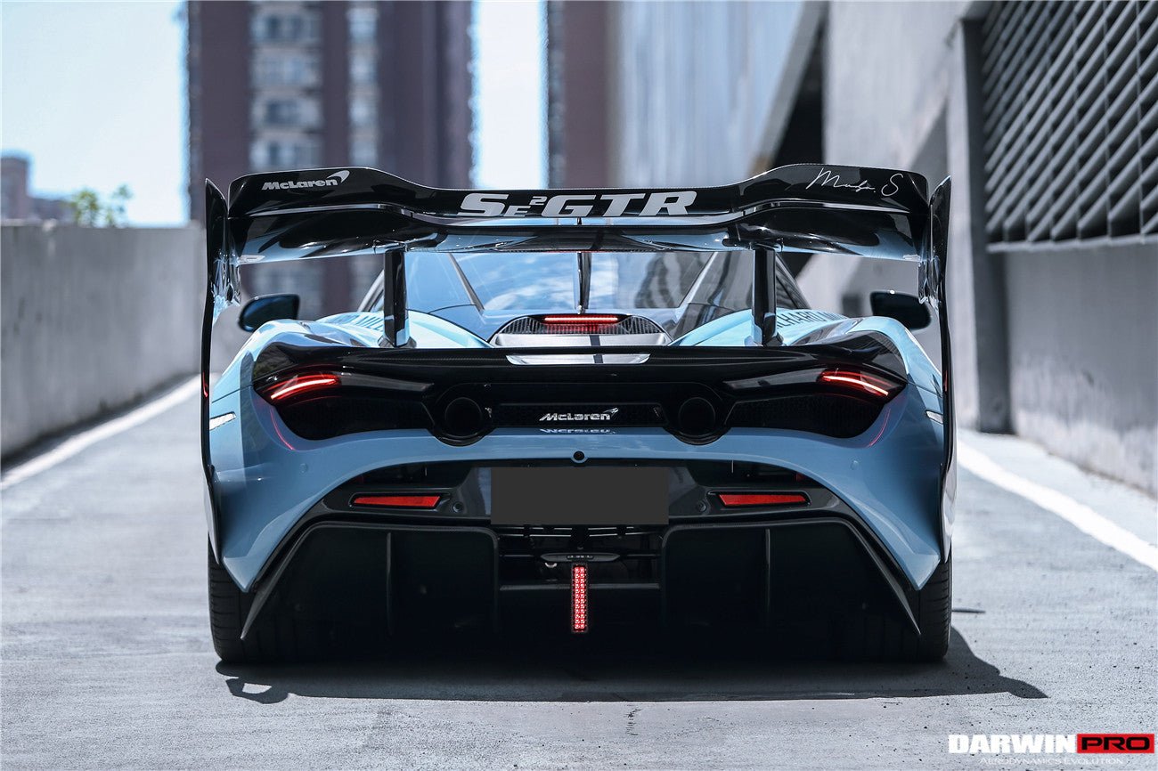 2017 - 2022 McLaren 720S Se²GTR Style Trunk Wing with Side Winglets