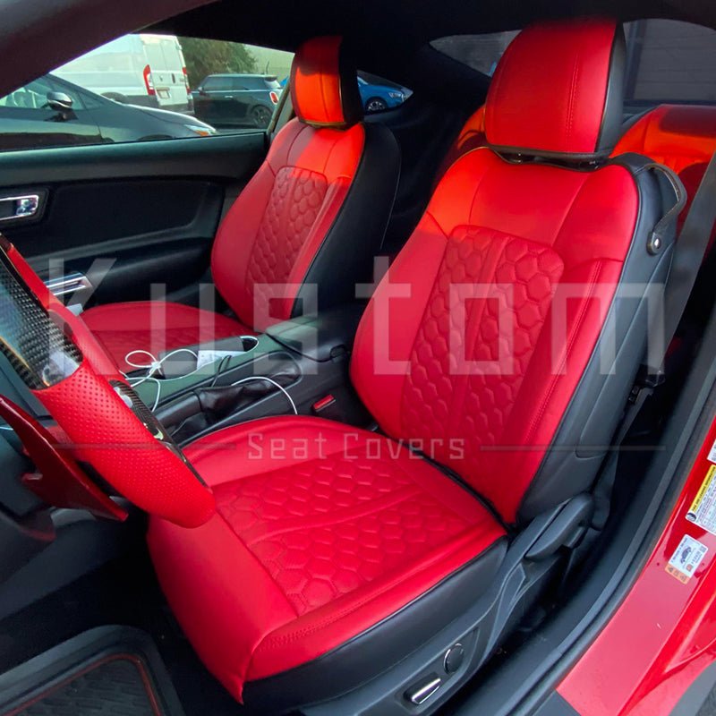 2015-23 Ford Mustang S550 Coupe Genuine Leather Seat Covers