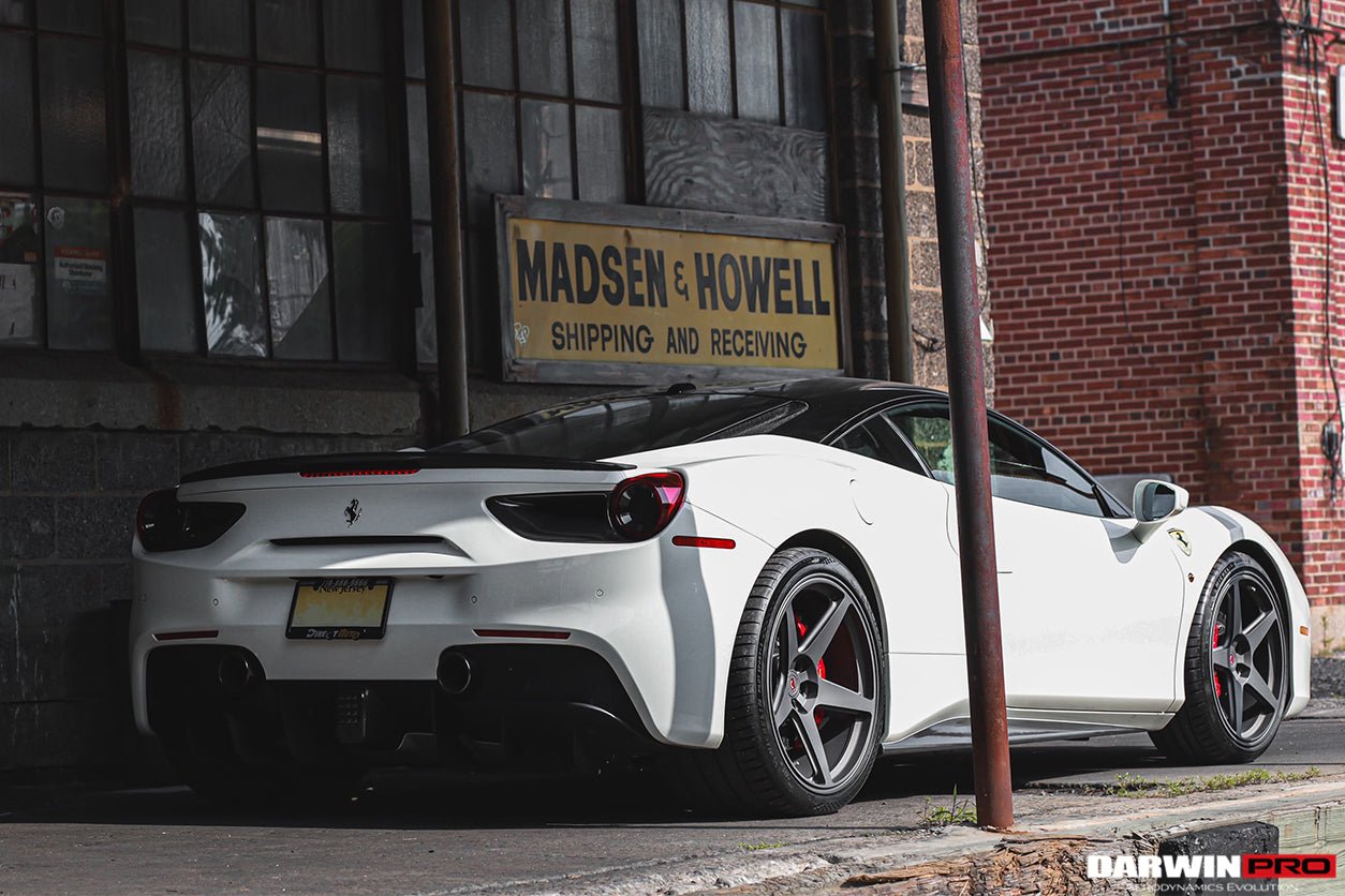 2015 - 2020 Ferrari 488 GTB BKSS Style Carbon Fiber Trunk Spoiler