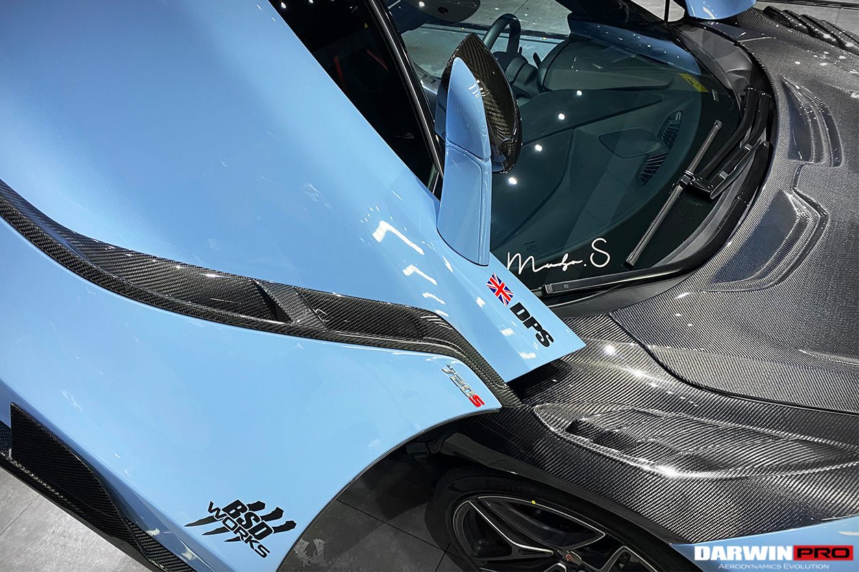 2017 - 2021 McLaren 720S Se²NWB Style Carbon Fiber Side Door Trims