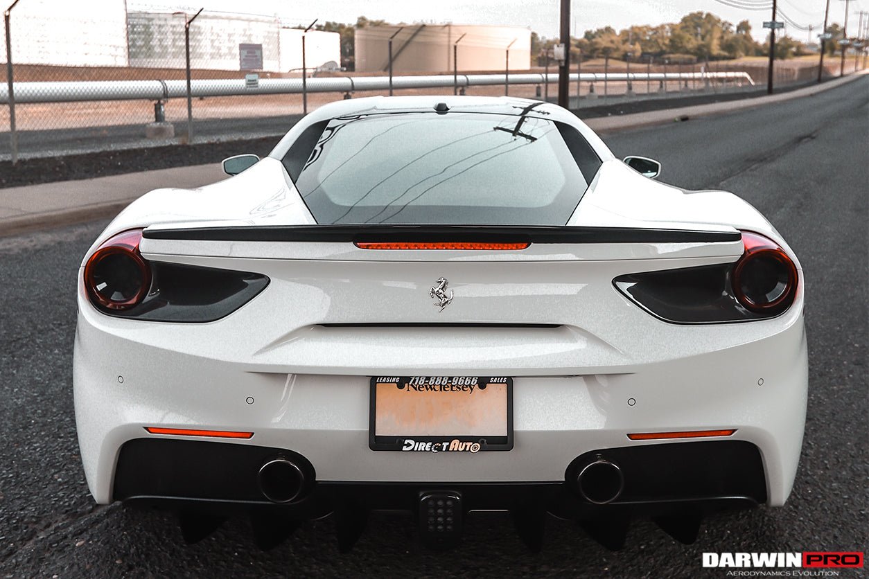2015 - 2020 Ferrari 488 GTB BKSS Style Carbon Fiber Trunk Spoiler