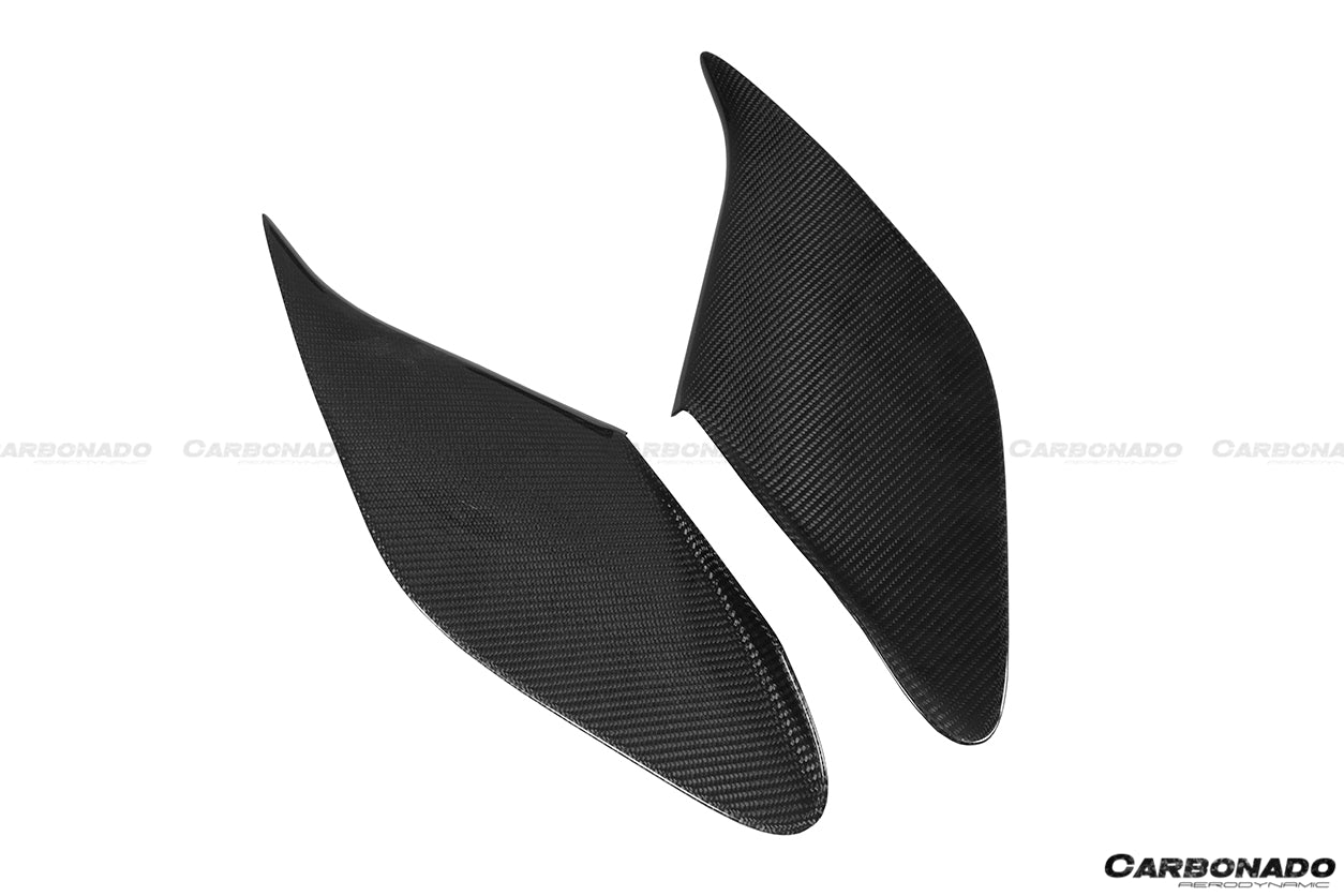 2015-2020 Ferrari 488 MSY Style Carbon Fiber Side Air Intake Fins