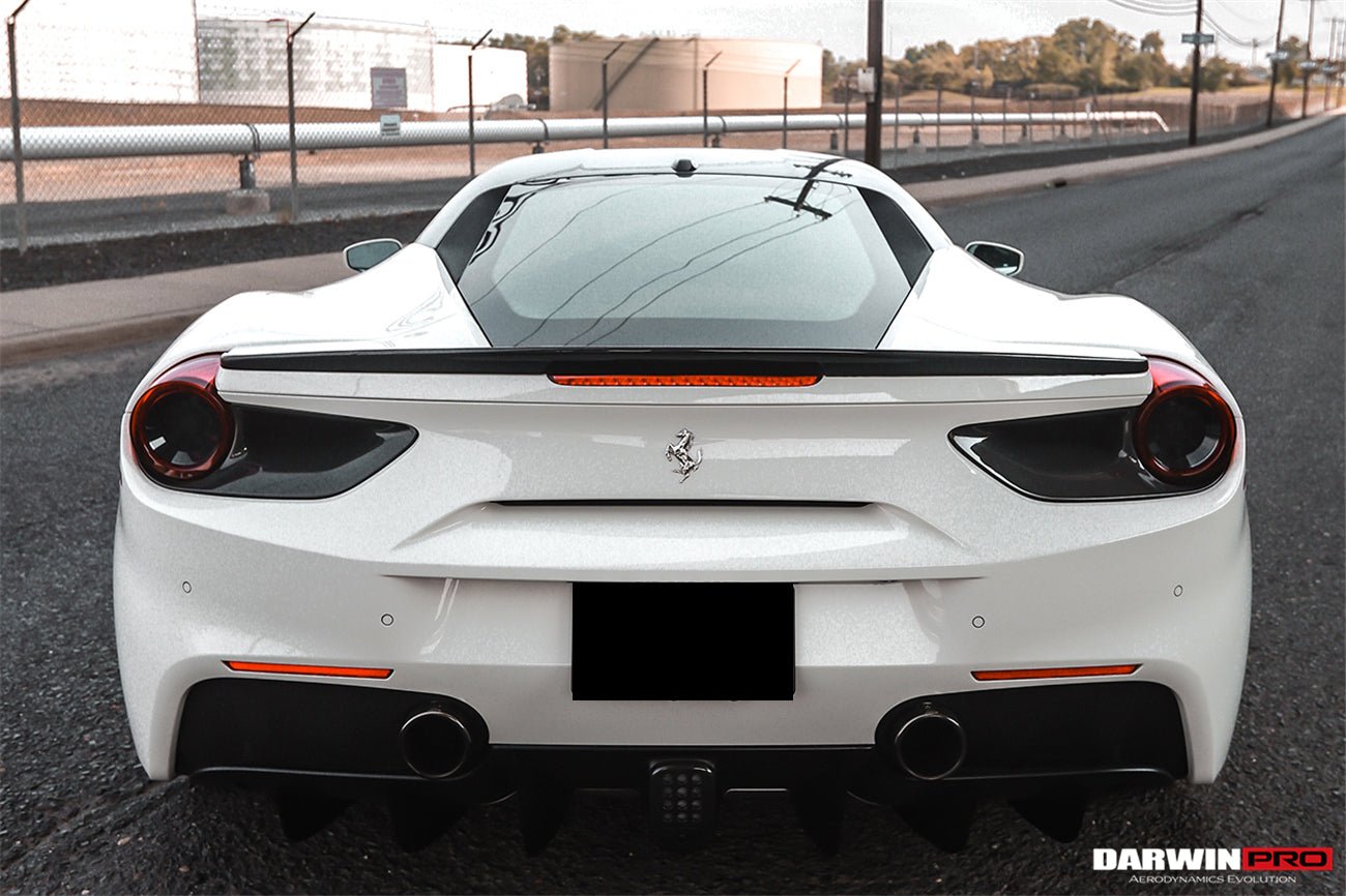 2015 - 2020 Ferrari 488 GTB/Spyder Dry Carbon Fiber Rear Light Satellite Covers