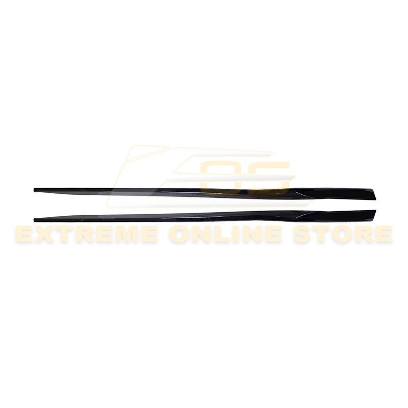 Chevrolet Camaro 6th Gen 1LE Facelift Side Skirts Gloss Black Unpainted 2019-2024