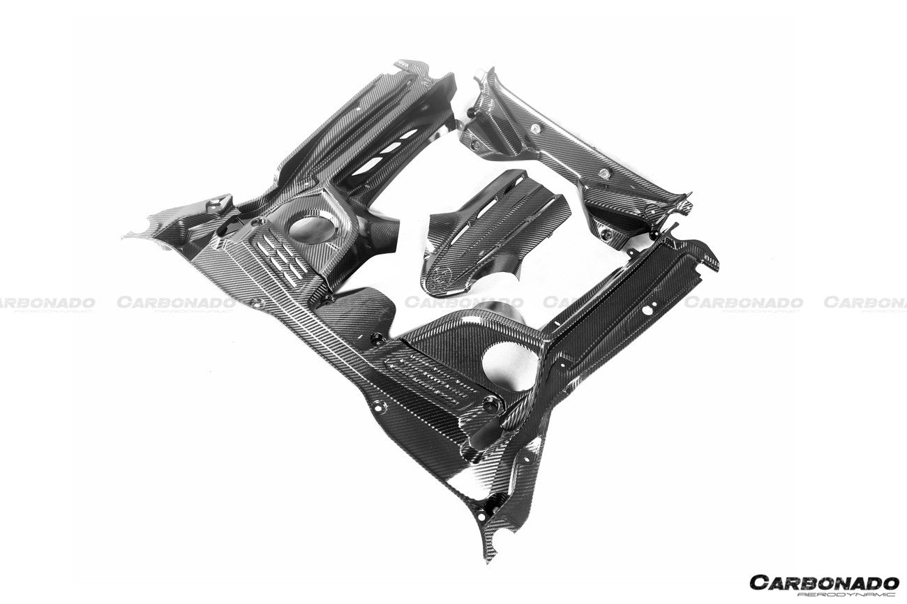 2020 - 2025 Maserati MC20 Dry Carbon Fiber Engine Bay Room Interior