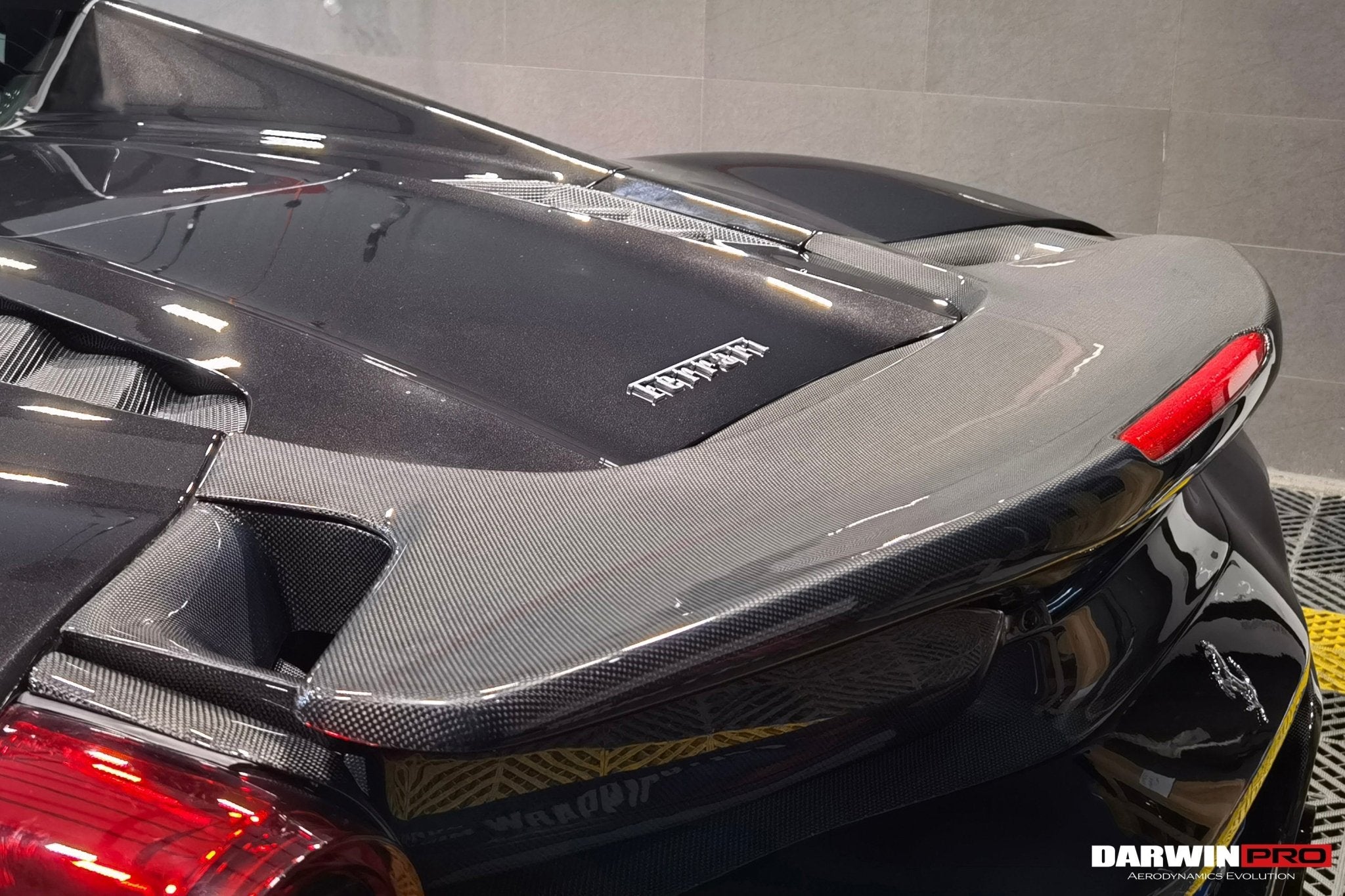 2015 - 2020 Ferrari 488 Spyder Pista Style Rear Bumper & Wing
