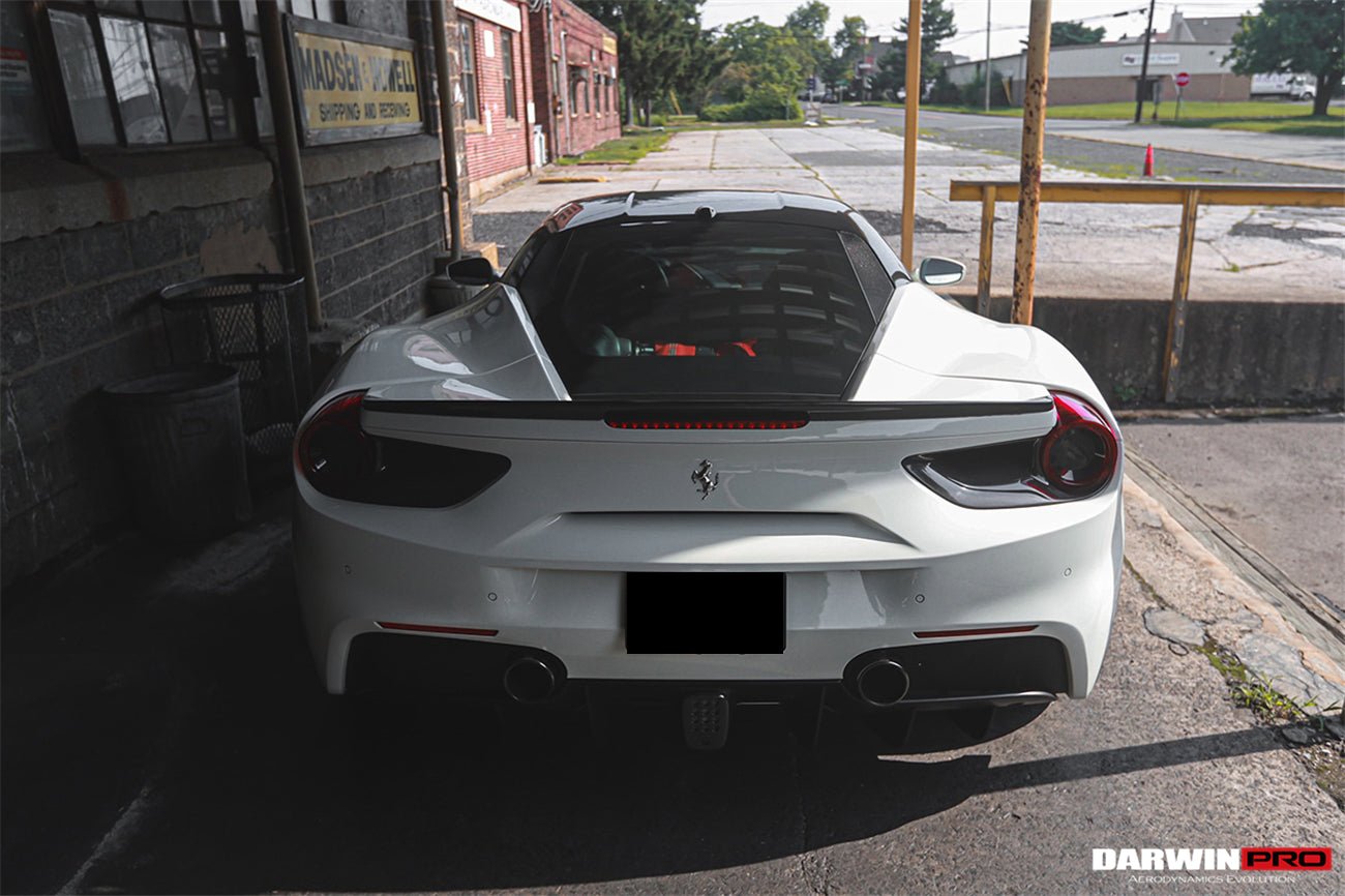 2015 - 2020 Ferrari 488 GTB/Spyder Dry Carbon Fiber Rear Light Satellite Covers