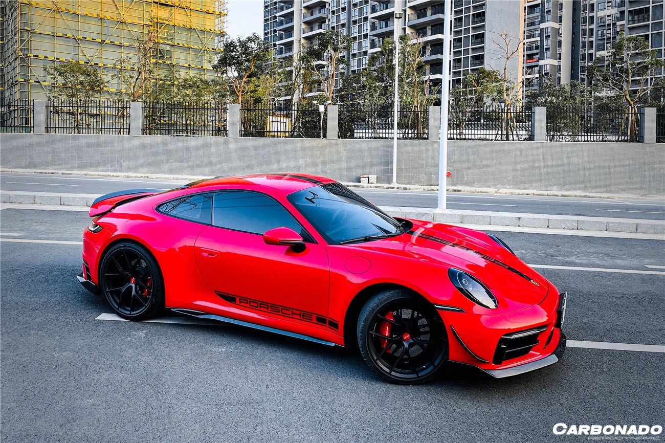 2019 - 2023 Porsche 911 992 Carrera/S/4/4S/Targa/Cabriolet WP Style Dry Carbon Fiber Side Skirts