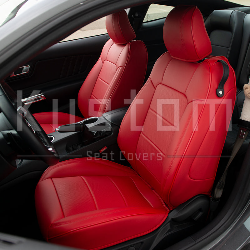 2015-23 Ford Mustang S550 Coupe Genuine Leather Seat Covers