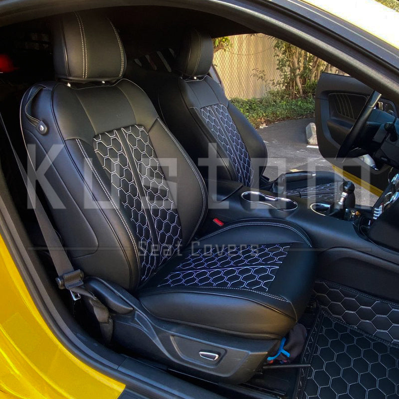 2015-23 Ford Mustang S550 Coupe Genuine Leather Seat Covers