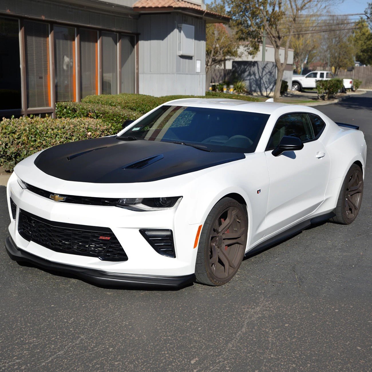 Chevrolet Camaro 6th Gen T6 Style Gloss Black Carbon Fiber Side Skirts 2019-2024