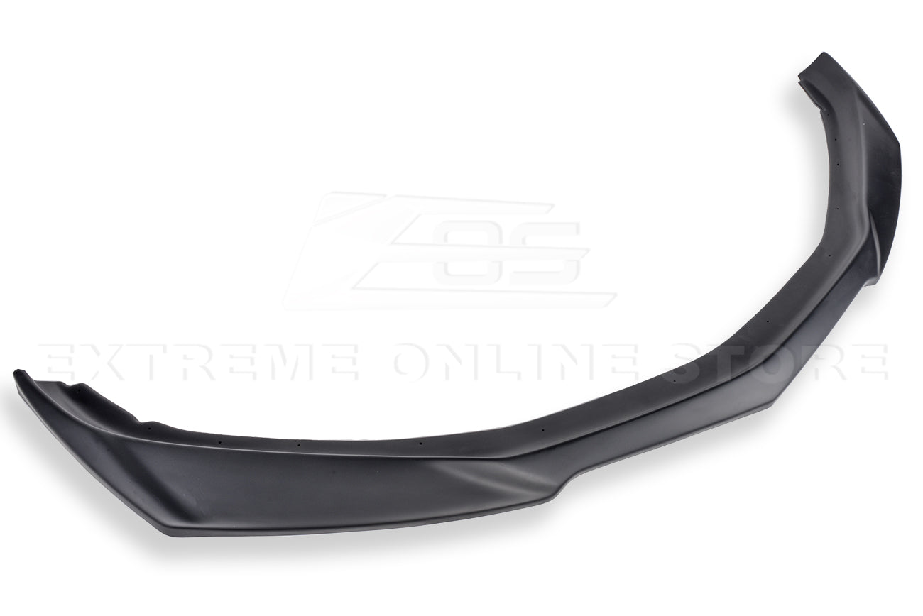 Chevrolet Camaro 6th Gen ZL1 Conversion Gloss Black Carbon Fiber Front Lip Splitter Side Skirts Kit 2019-2024