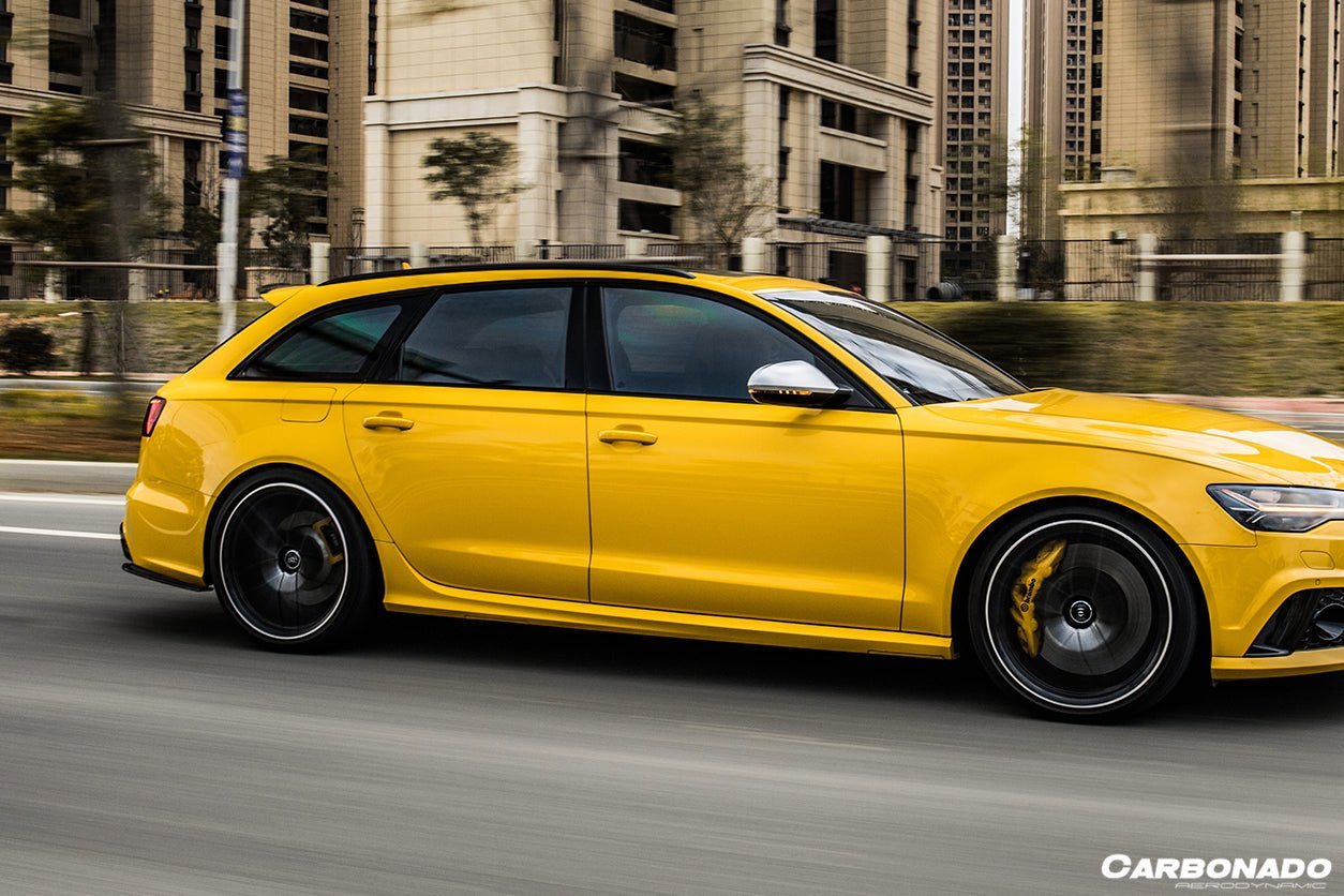 2013 - 2018 Audi RS6 Avant MN Style Carbon Fiber Rear Cap Splliter