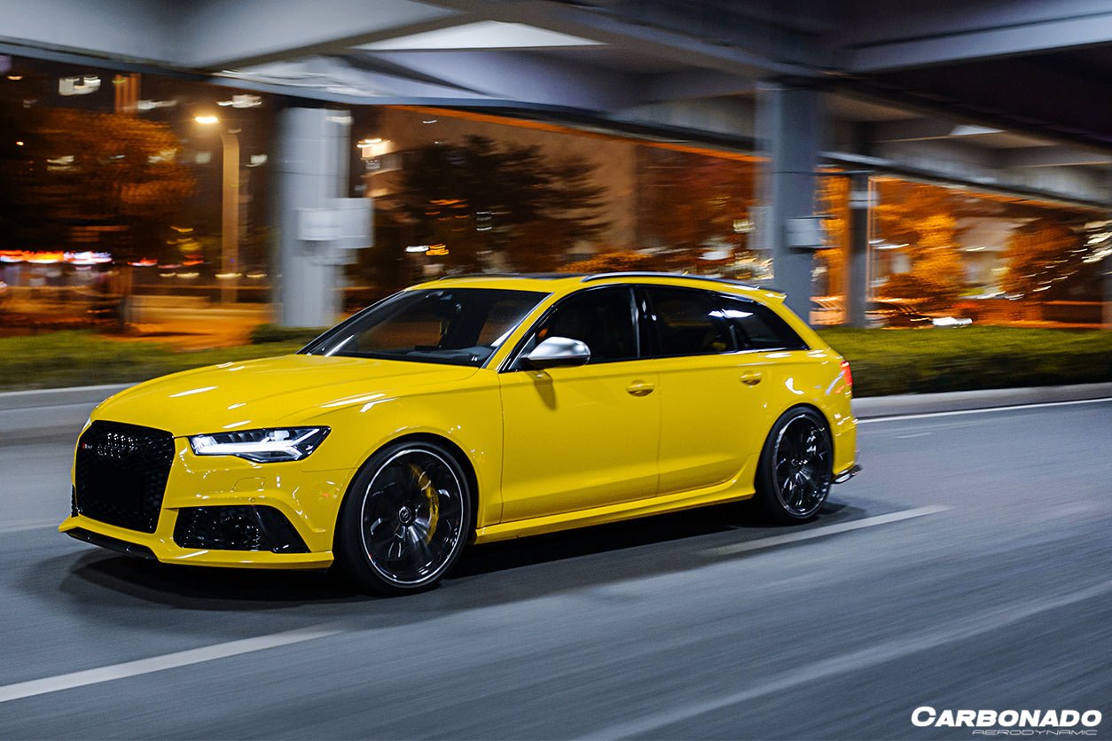 2013 - 2018 Audi RS6 Avant MN Style Carbon Fiber Rear Cap Splliter