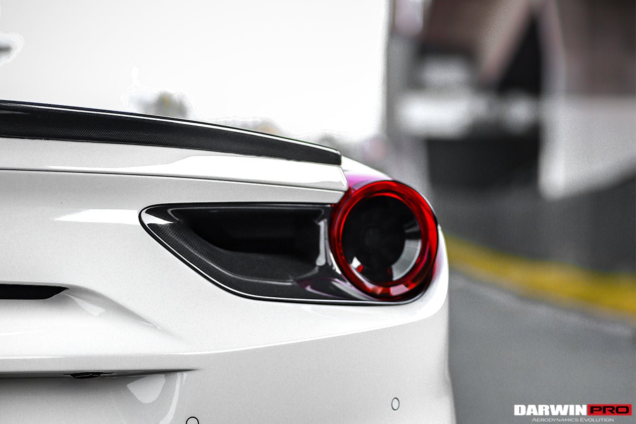 2015 - 2020 Ferrari 488 GTB/Spyder Dry Carbon Fiber Rear Light Satellite Covers