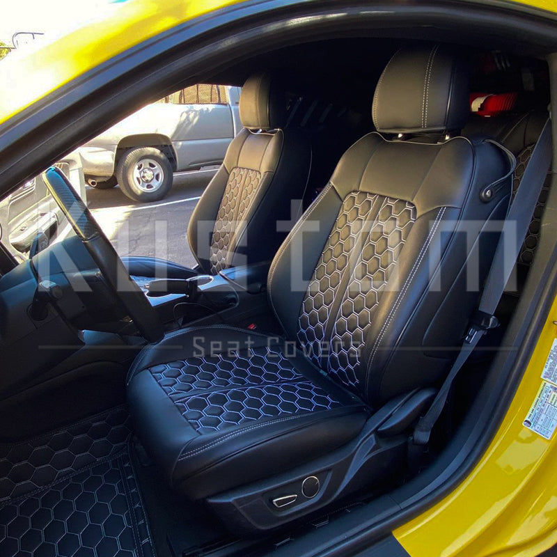 2015-23 Ford Mustang S550 Coupe Genuine Leather Seat Covers