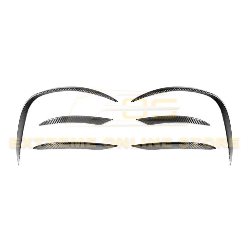 Mercedes-Benz C-Class W205 C205 AMG Style Carbon Fiber Front Air Vent Covers 2019-Up