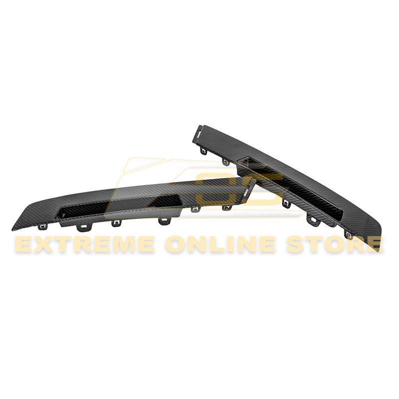 2009-15 Cadillac CTS-V Coupe Carbon Fiber Rear Bumper Insert Covers - Extreme Online Store