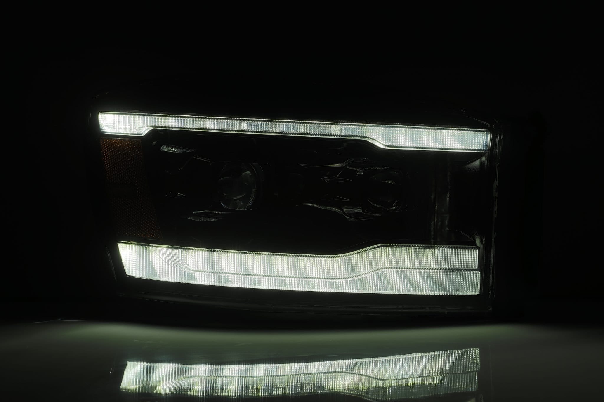 06-08 Dodge Ram PRO-Series Halogen Projector Headlights Chrome | AlphaRex