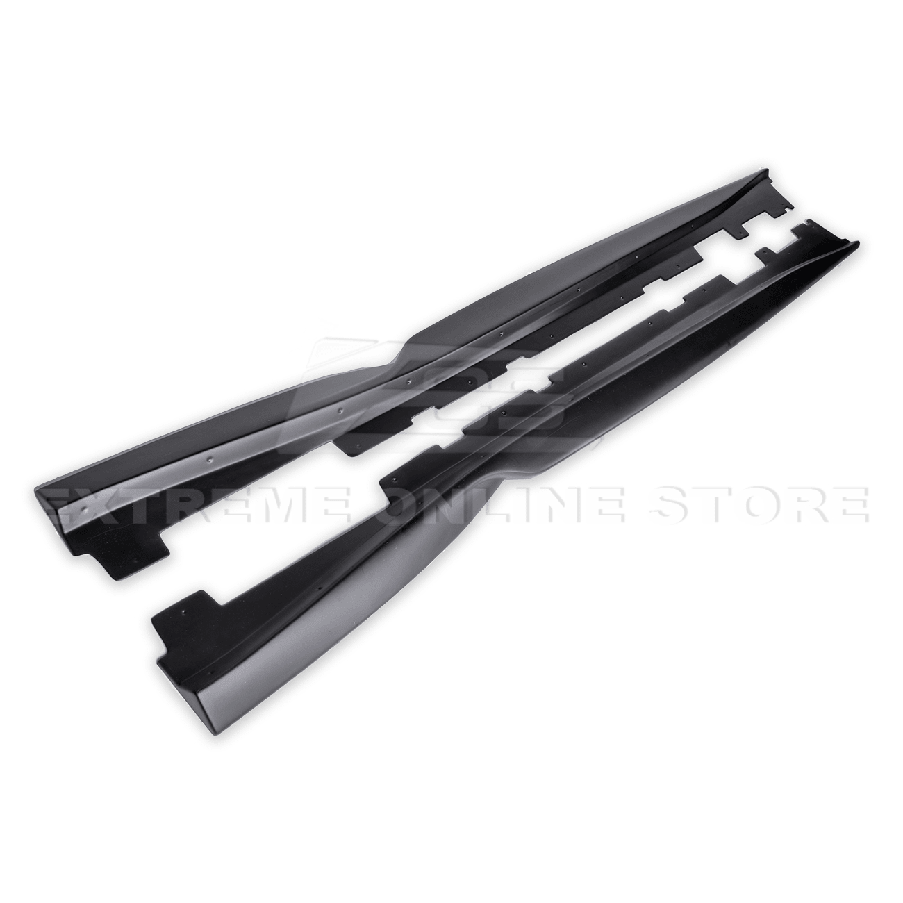 Chevrolet Camaro 6th Gen T6 Style Gloss Black Carbon Fiber Side Skirts 2019-2024