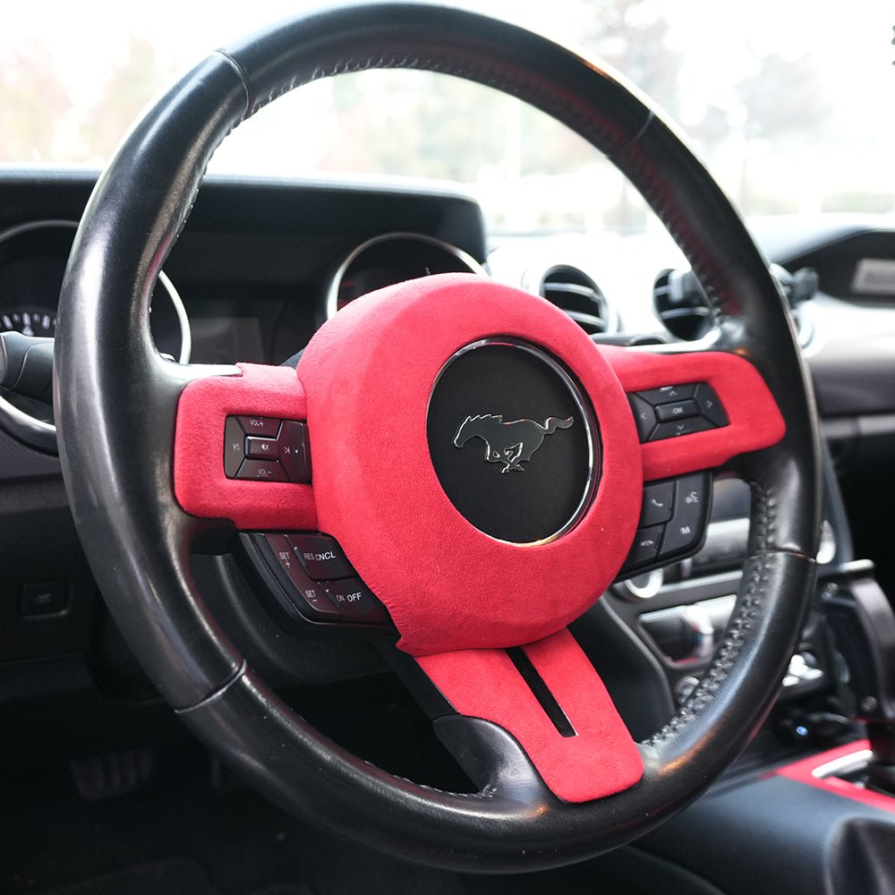 Ford Mustang Alcantara Suede Steering Wheel Trim 2015-23