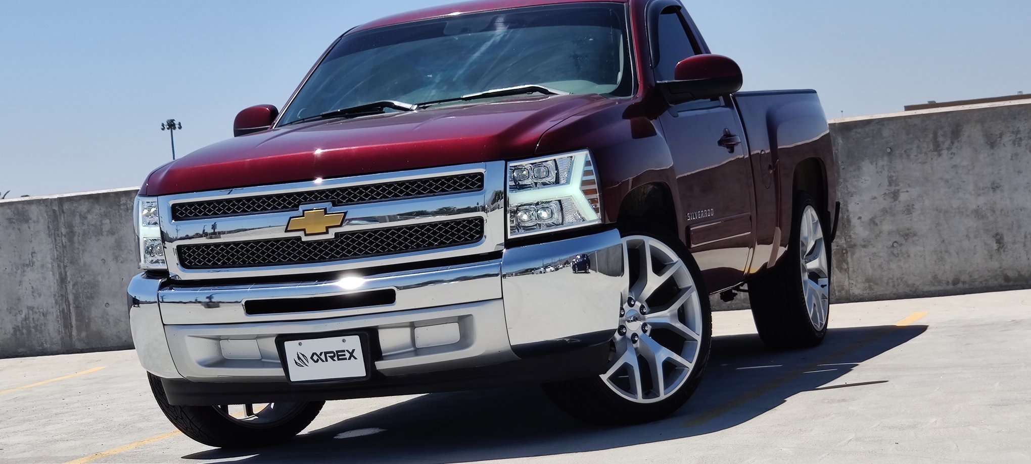07-13 Chevrolet Silverado NOVA-Series LED Projector Headlights Chrome | AlphaRex