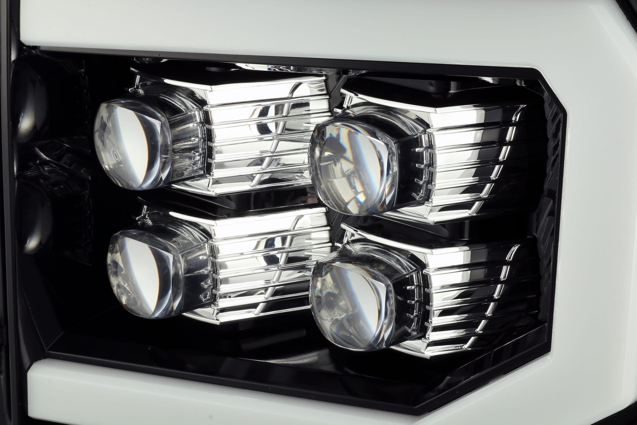 07-13 GMC Sierra NOVA-Series LED Projector Headlights Jet Black | AlphaRex