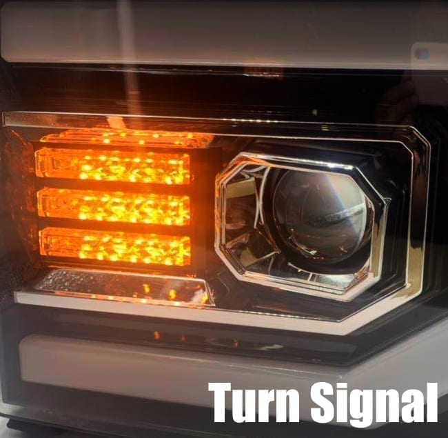 07-13 GMC Sierra PRO-Series Halogen Projector Headlights Black | AlphaRex