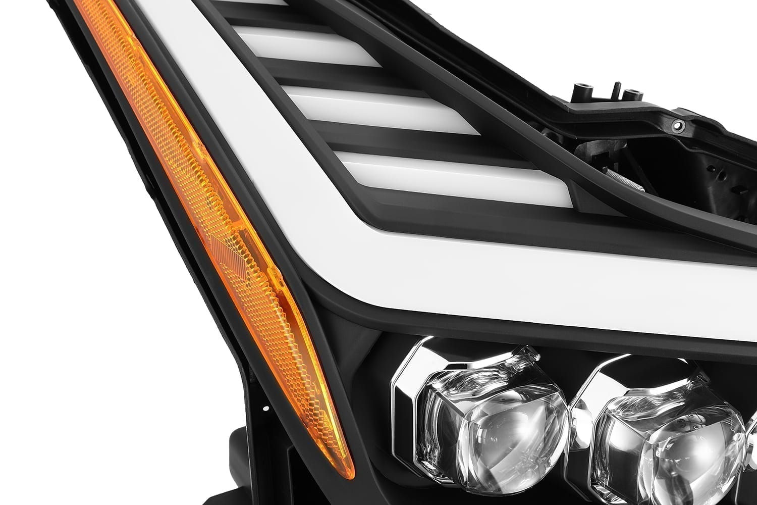 08-13 Infiniti G37/14-15 Q60 Coupe NOVA-Series LED Projector Headlights Black | AlphaRex