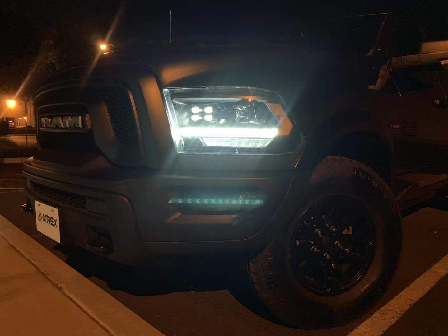 09-18 Ram Truck LUXX-Series (5th Gen 2500 Style) LED Projector Headlights Black | AlphaRex