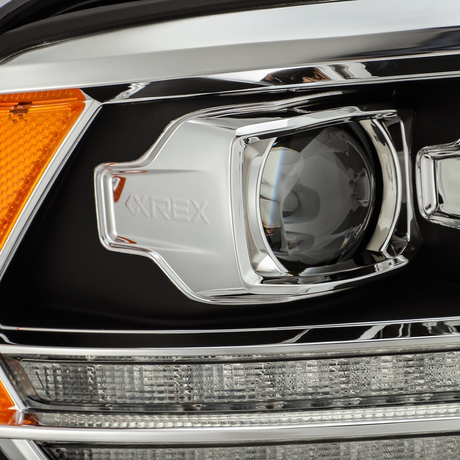 09-18 Ram Truck LUXX-Series (5th Gen 2500 Style) LED Projector Headlights Black | AlphaRex