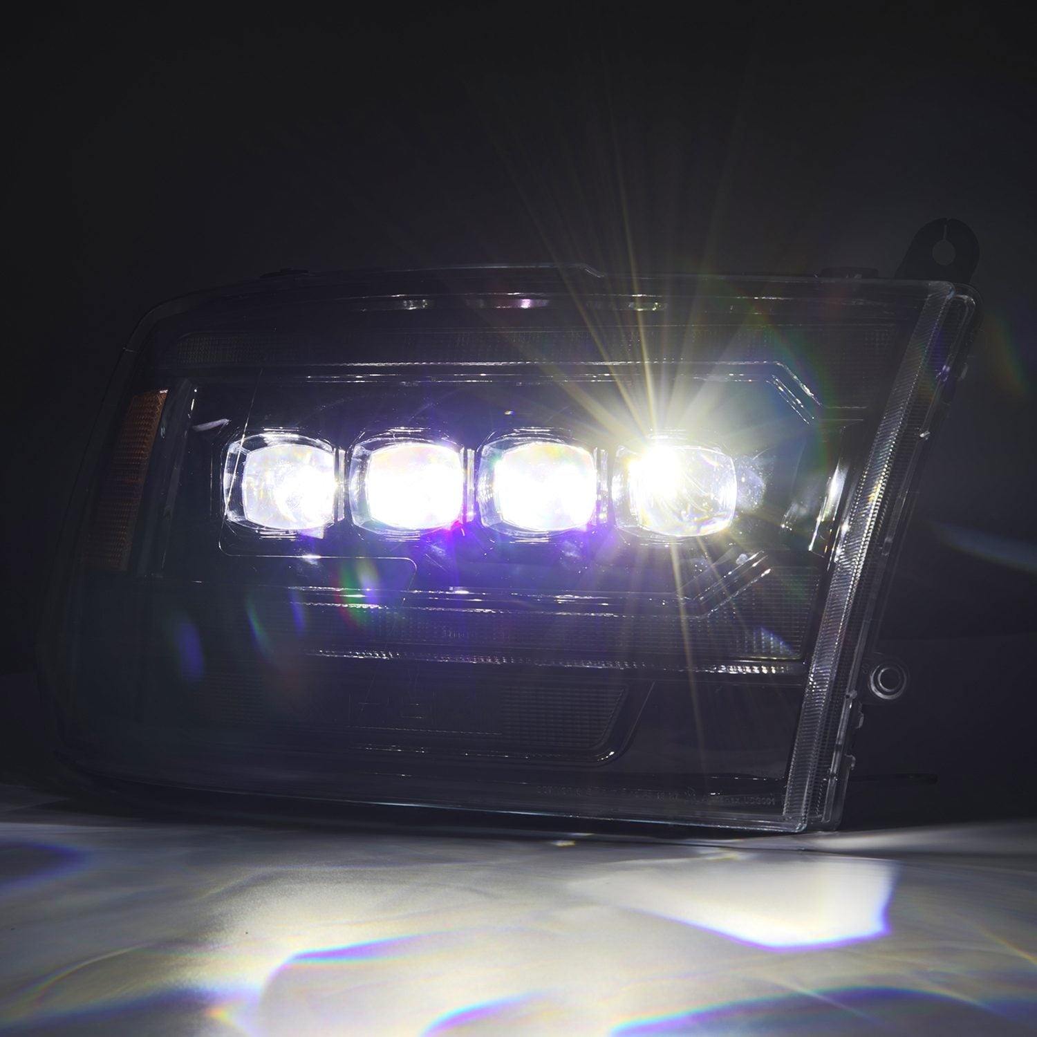 09-18 Ram Truck (MK II 5th Gen 2500 Style) NOVA-Series LED Projector Headlights Alpha-Black | AlphaRex