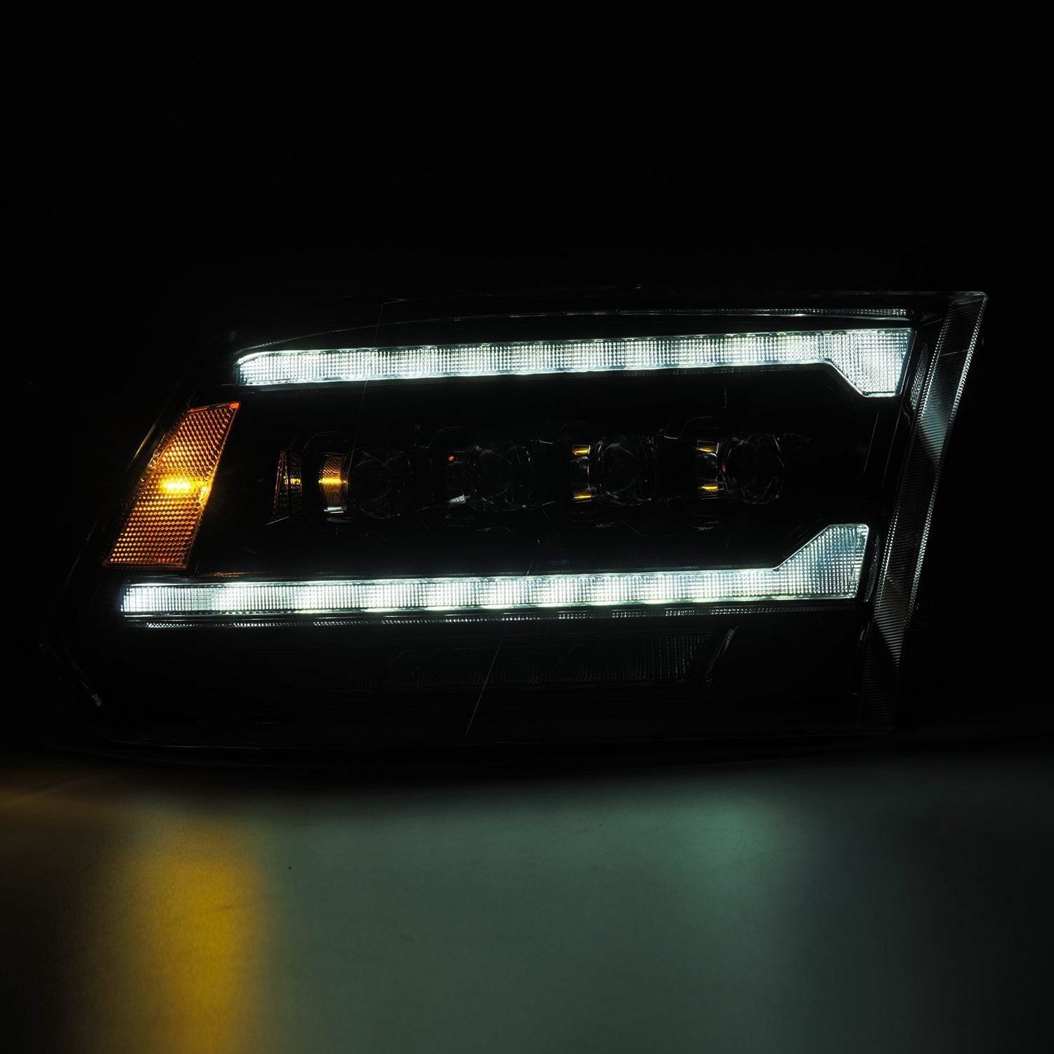 09-18 Ram Truck (MK II 5th Gen 2500 Style) NOVA-Series LED Projector Headlights Alpha-Black | AlphaRex