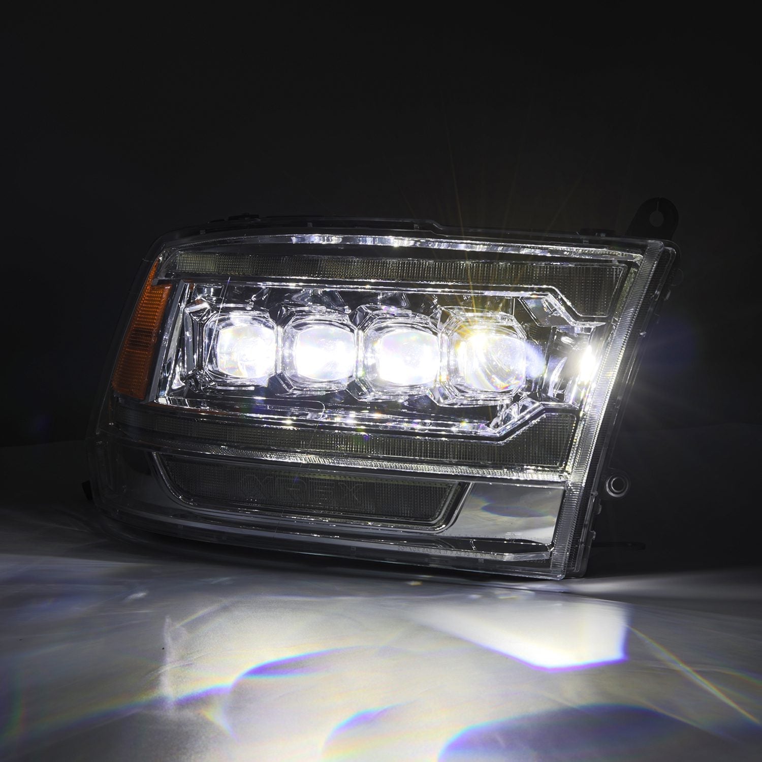 09-18 Ram Truck (MK II 5th Gen 2500 Style) NOVA-Series LED Projector Headlights Chrome | AlphaRex