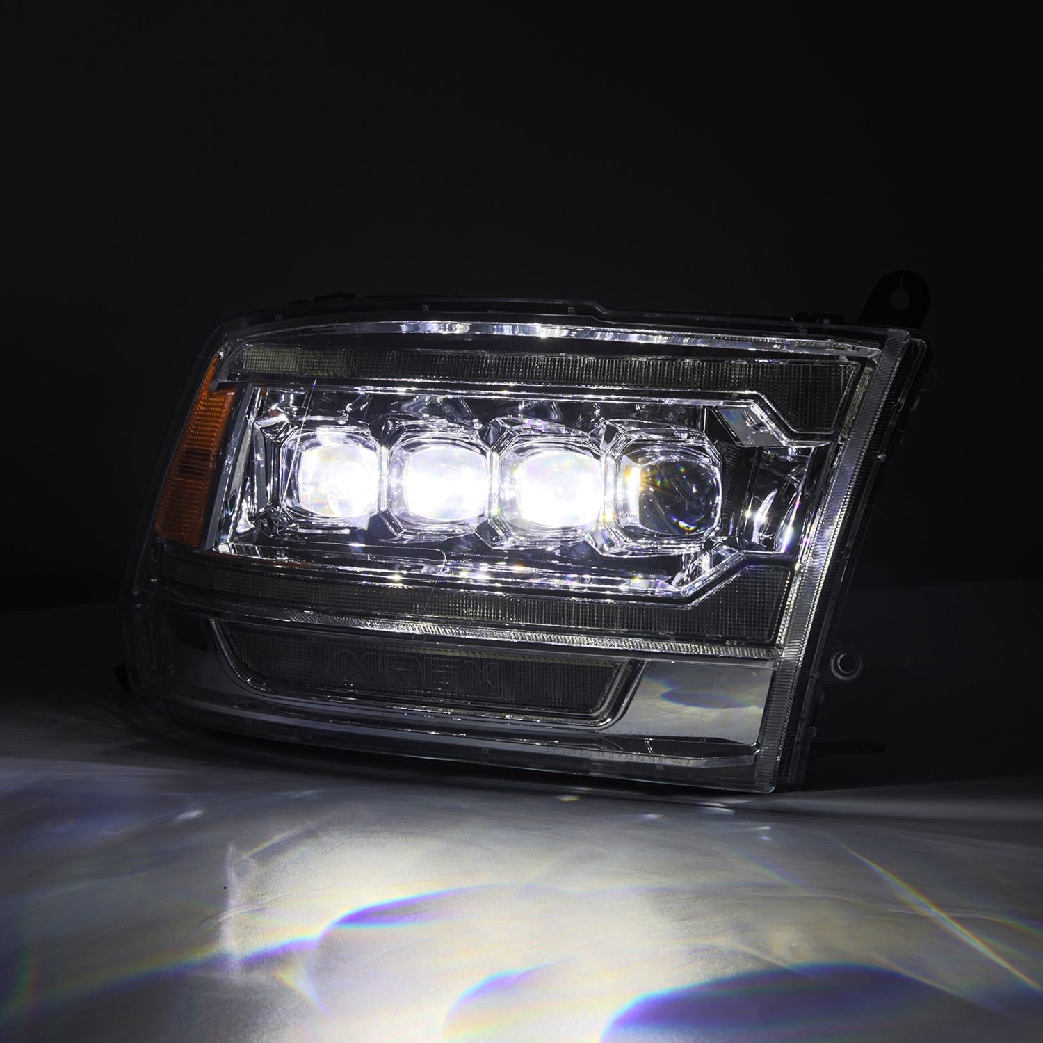 09-18 Ram Truck (MK II 5th Gen 2500 Style) NOVA-Series LED Projector Headlights Chrome | AlphaRex
