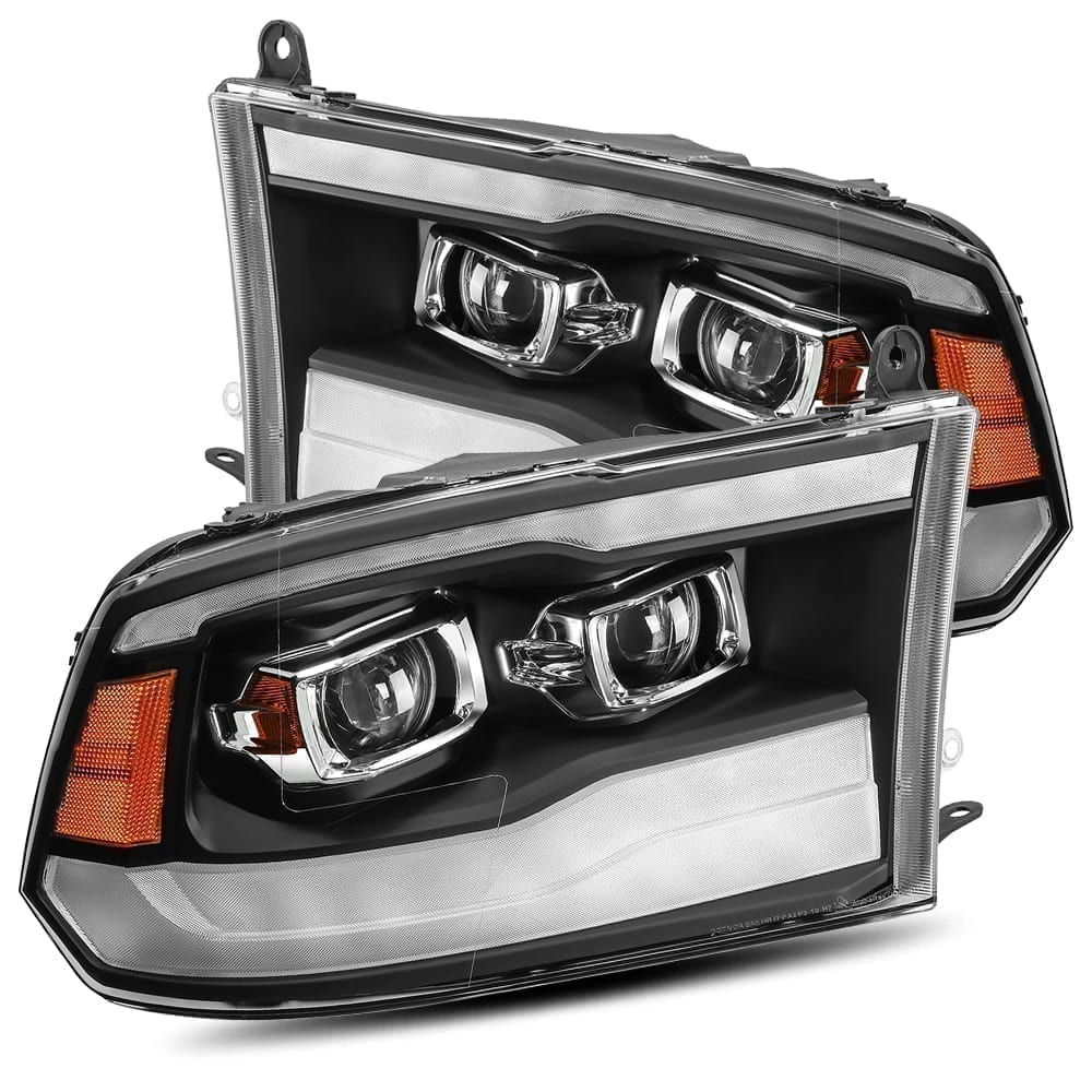 09-18 Ram Truck MK II PRO-Series Halogen Projector Headlights Black | AlphaRex