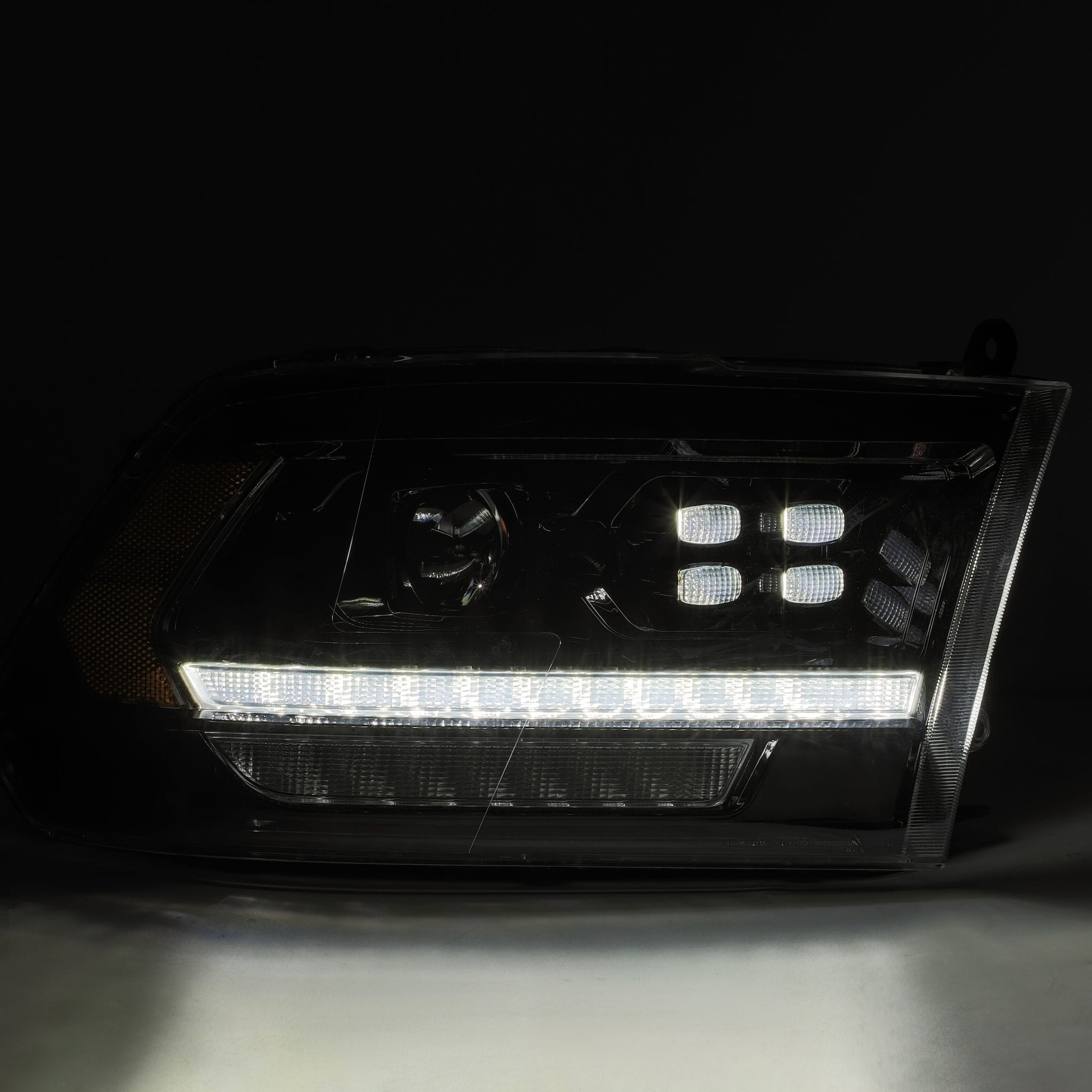 09-18 Ram Truck PRO-Series (5th Gen 2500 Style) Projector Headlights Alpha-Black | AlphaRex