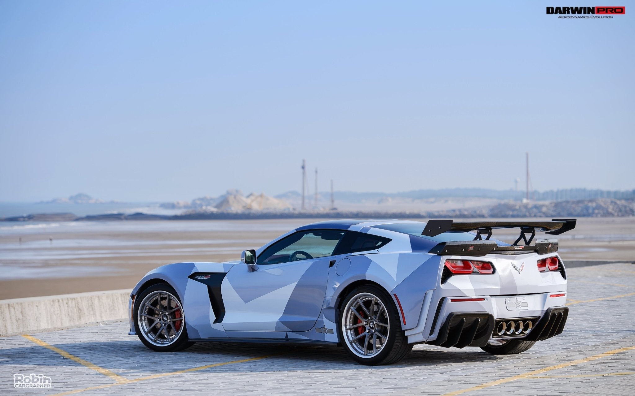 2013-2019 Corvette C7 Z51 Grandsport Z06 BKSS Style Rear Diffuser