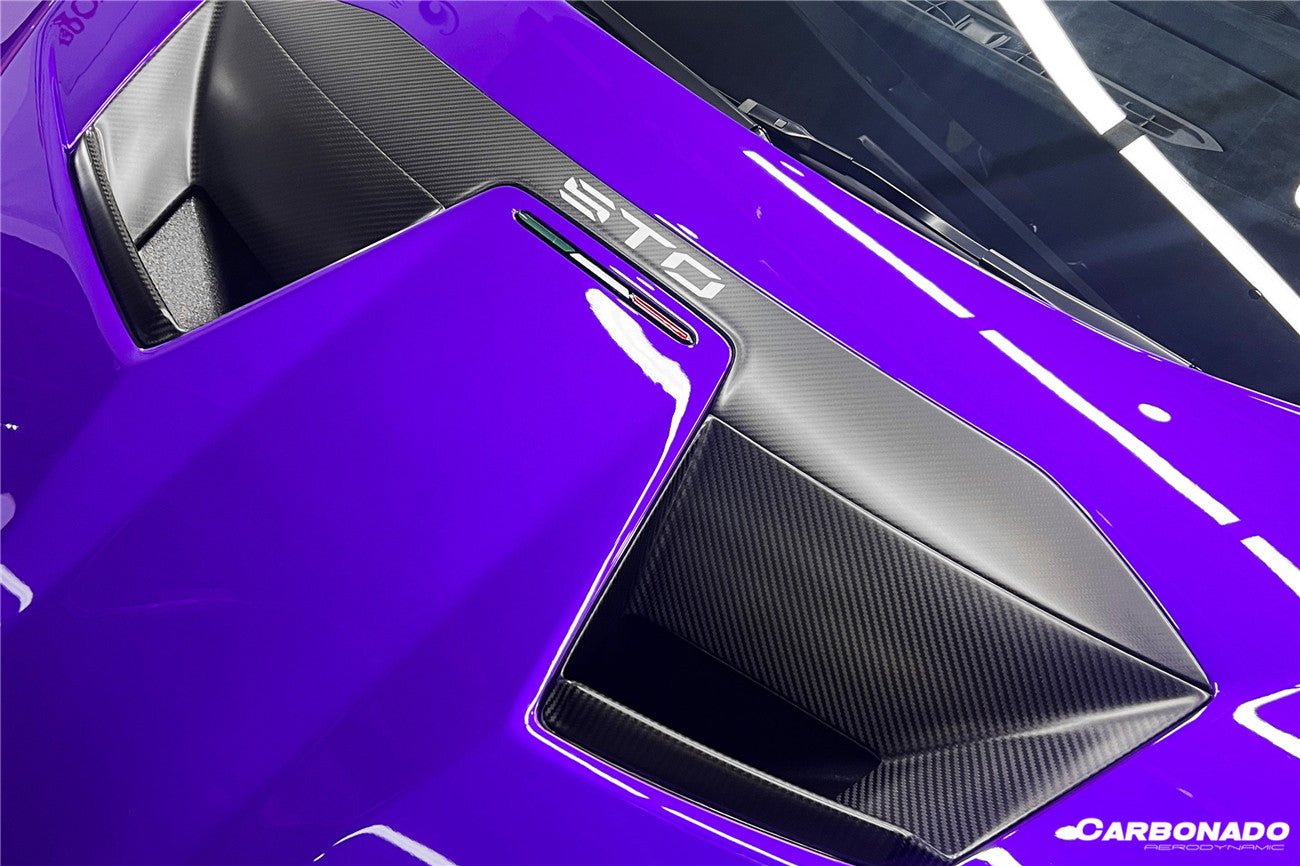 2021 - 2025 Lamborghini Huracan STO Dry Carbon Fiber Hood Vents
