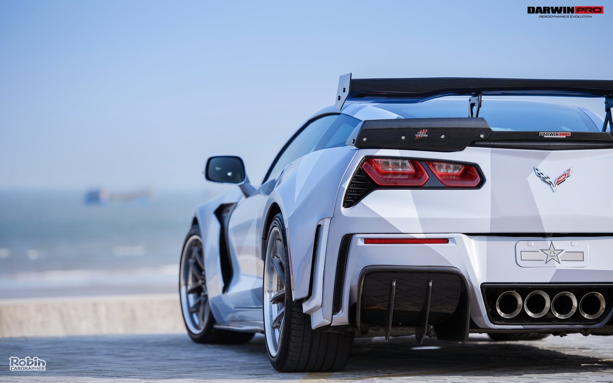2013-2019 Corvette C7 Z51 Grandsport Z06 BKSS Style Rear Diffuser