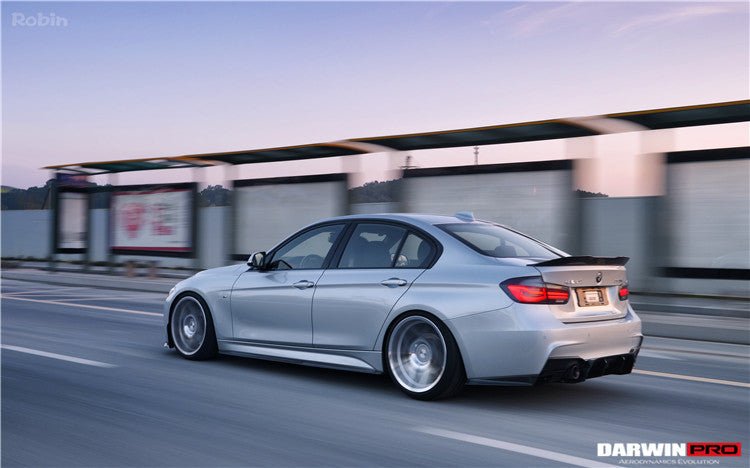 2013-2019 BMW 3 Series F30 F35 M-Tech GV Style Carbon Fiber Rear Lip