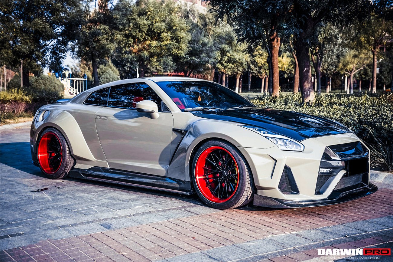 2008 - 2022 Nissan GTR R35 CBA & DBA & EBA BKSSII Style Partial Carbon Fiber Full Wide Body Kit
