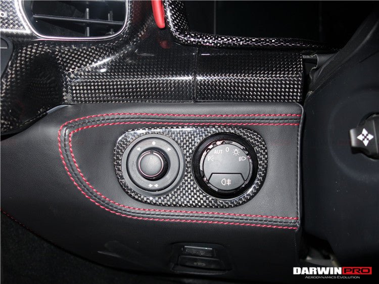 2010 - 2015 Ferrari 458 Coupe/Spyder/Speciale Dry Carbon Fiber Light Switch Cover