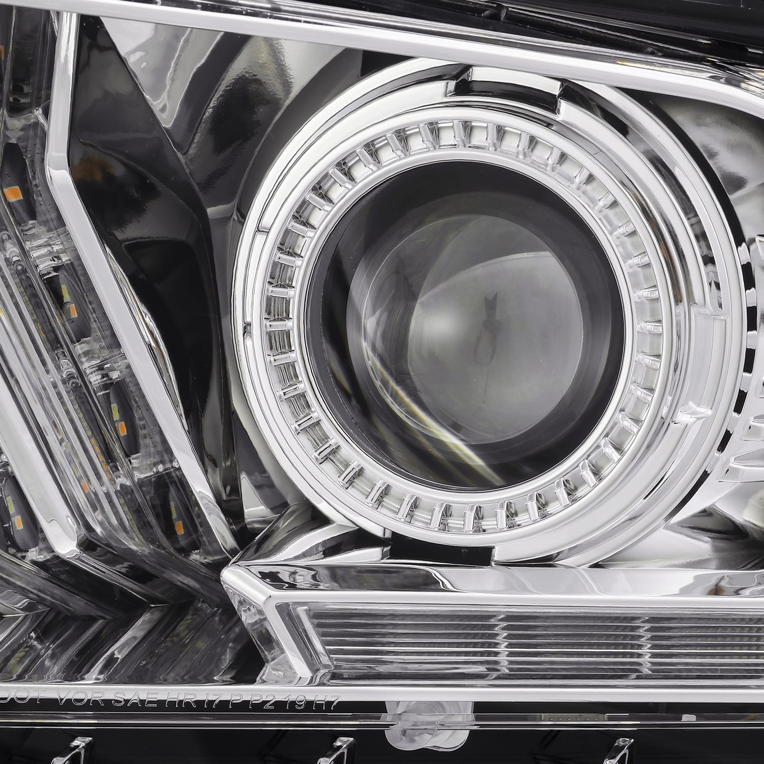 10-12 Ford Mustang PRO-Series Halogen Projector Headlights Chrome | AlphaRex