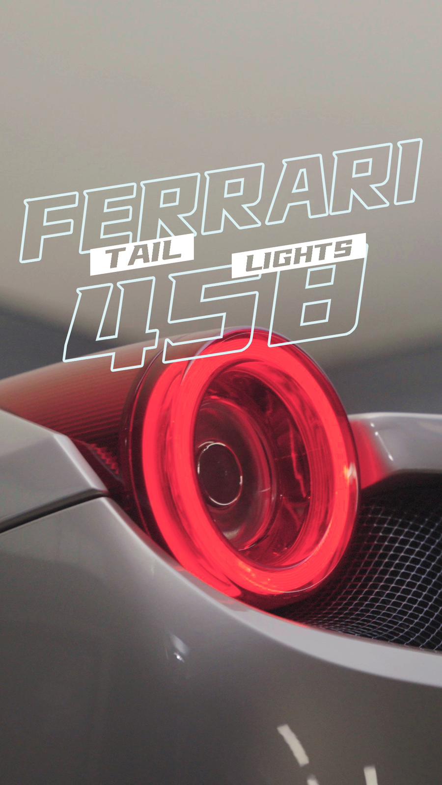 10-15 Ferrari 458 NOVA-Series Prismatic LED Tail Lights Smoke | AlphaRex