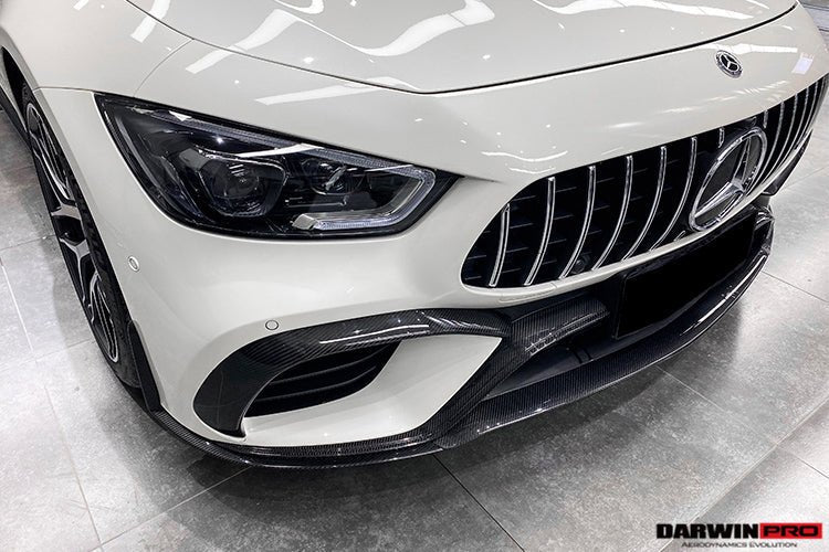 2019-2024 Mercedes Benz AMG GT63 S 4Door Coupe X290 Carbon Fiber Front Bumper Vents Canards
