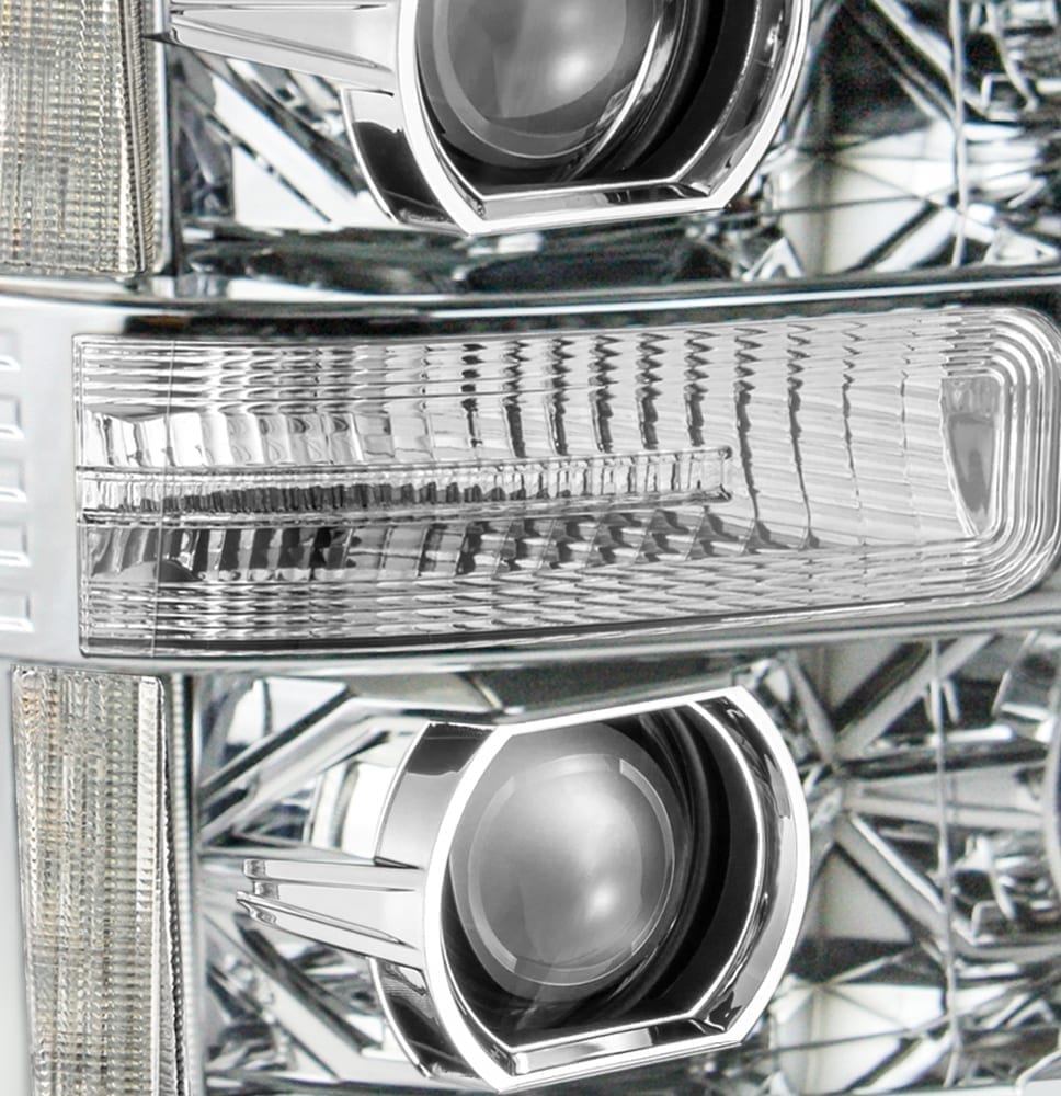 11-16 Ford Super Duty PRO-Series Halogen Projector Headlights Chrome | AlphaRex
