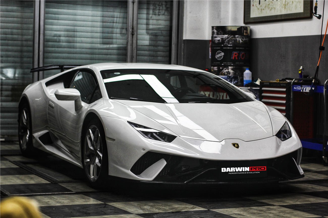 2015 - 2025 Lamborghini Huracan LP610 & LP580 & EVO & Tecnica Performante Style Partial Carbon Front Bumper